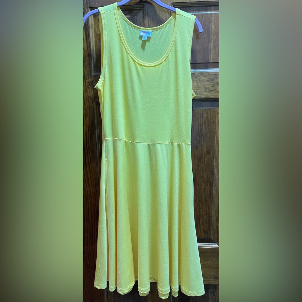 Yellow Skater Dress